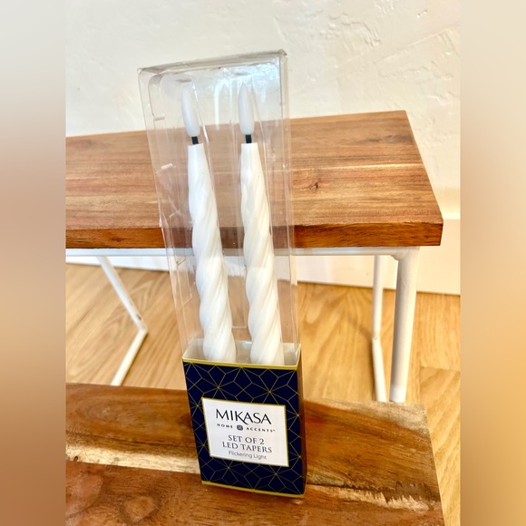 Mikasa Accents New Mikasa Led Tapers Flickering Lights Set Of 2 X1